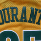 SuperSonics No. 35 Durant Yellow Retro Fan Edition New Fabric Jersey