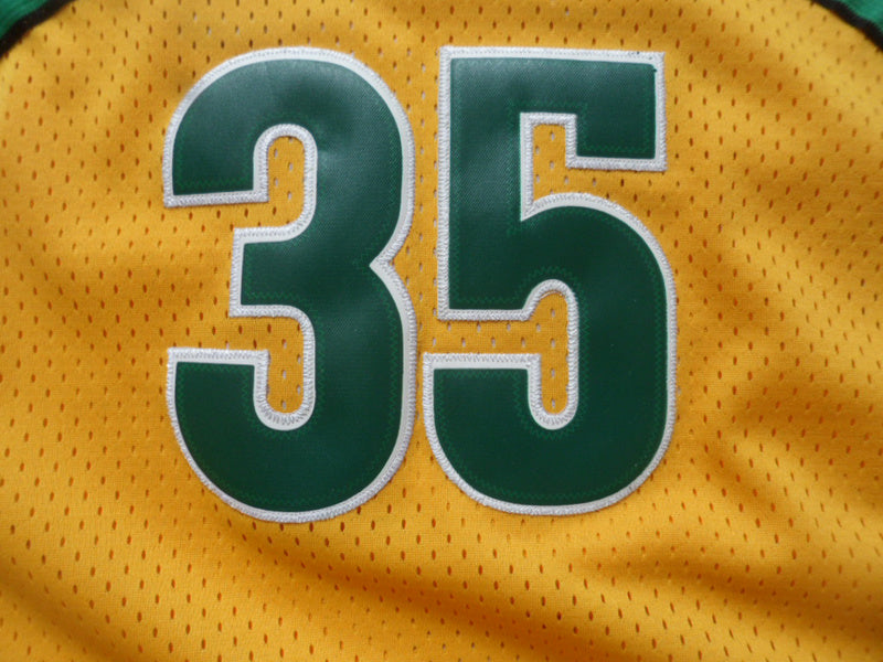 SuperSonics No. 35 Durant Yellow Retro Fan Edition New Fabric Jersey