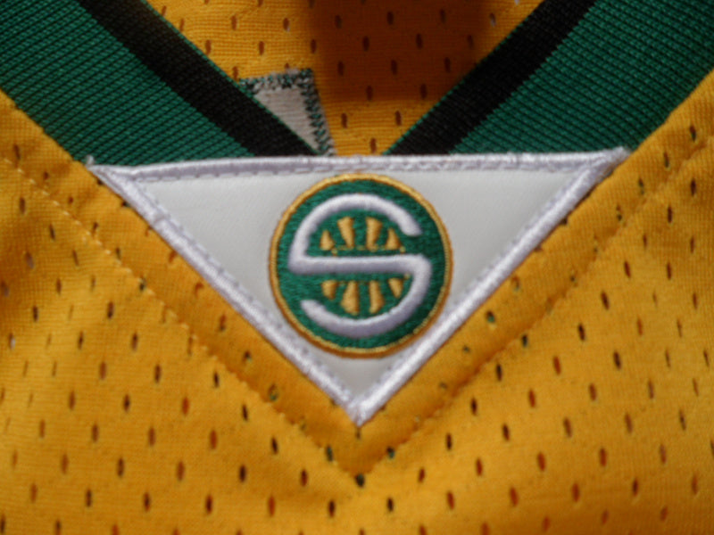 SuperSonics No. 35 Durant Yellow Retro Fan Edition New Fabric Jersey