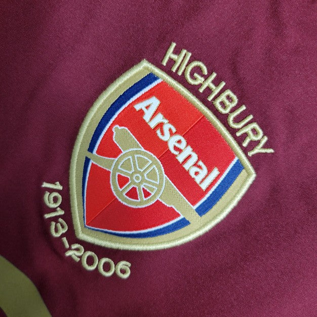 2005/2006 Retro Long Sleeve Arsenal Home Football Shirt 1:1 Thai Quality