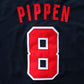 1:1 Doppellagige solide Stickspielerversion Mengyi Replik #8 Pippen blauer Anzug