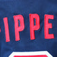 1:1 Doppellagige solide Stickspielerversion Mengyi Replik #8 Pippen blauer Anzug