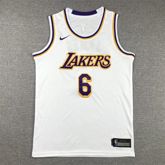 KID Lakers #6 white crew neck