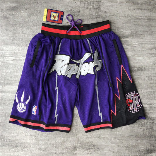 Toronto Raptors JUST DON co-branded shorts-Purple