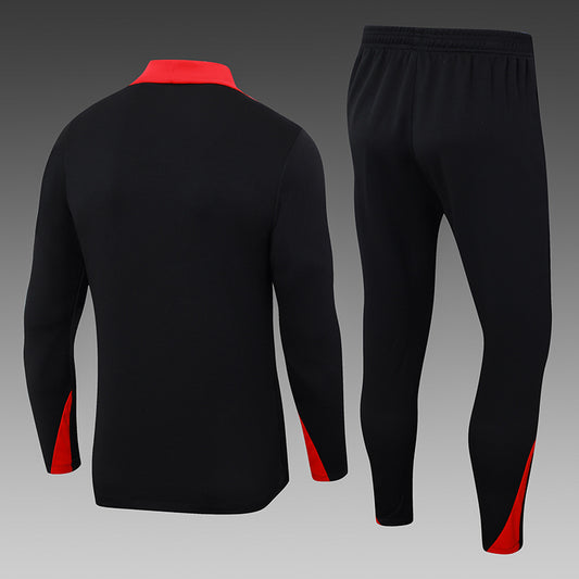 2024-25  Black  Liverpool Football Half Pull Training Suit