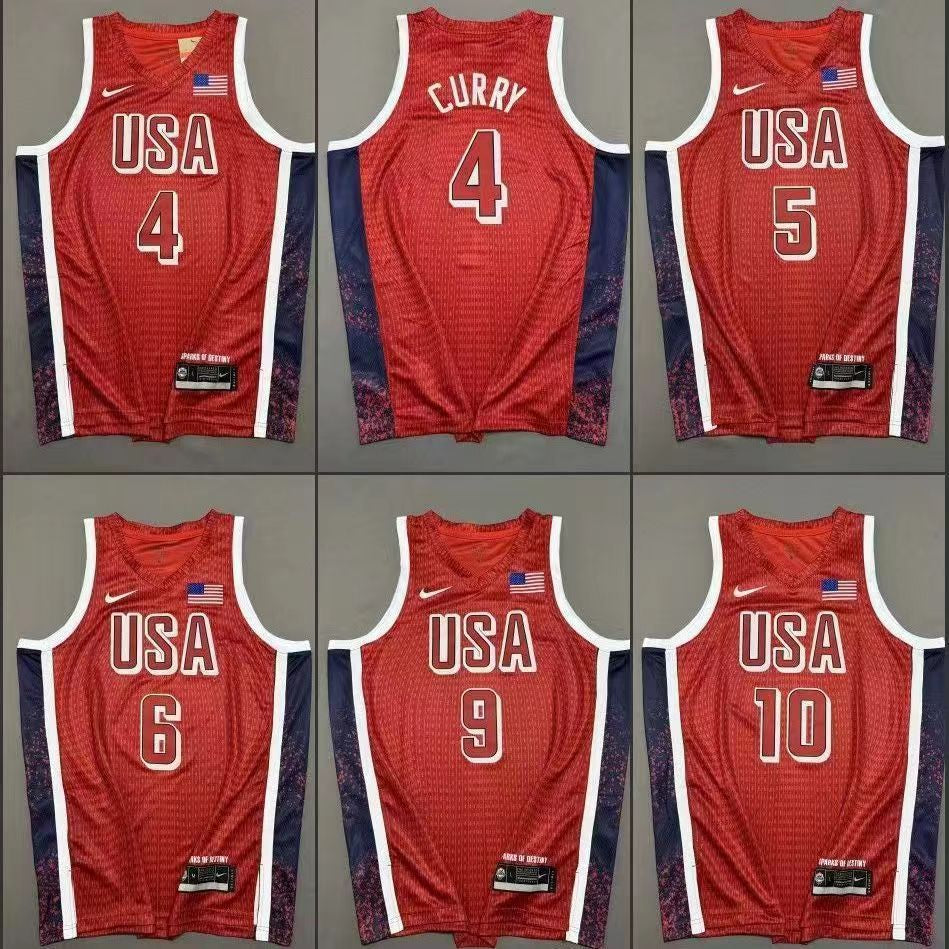 Unisex Women's USA Basketball Sabrina Ionescu Nike Red 2024 Swingman Player Jersey