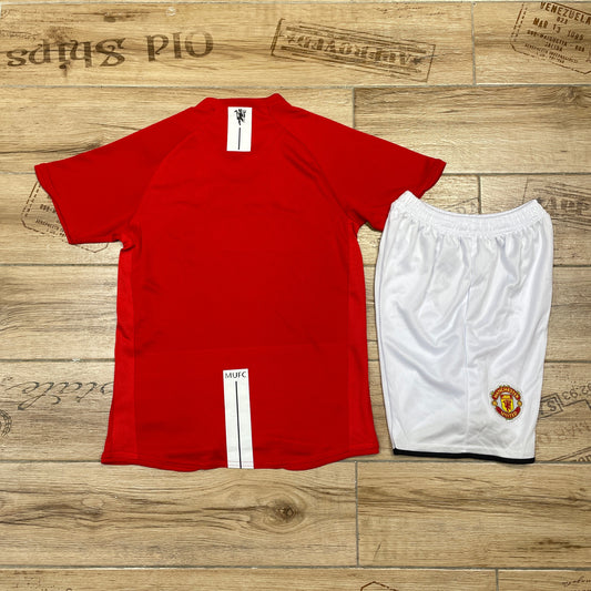 Children's clothing: 0708 retro Manchester United home court