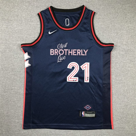 KID 24 76ers #21 Dark Blue City Edition