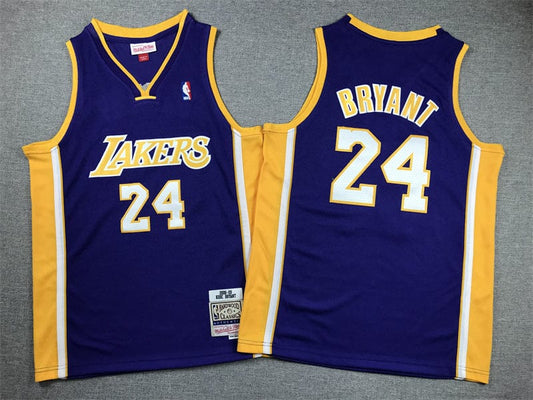 KID Lakers #24 purple V-neck