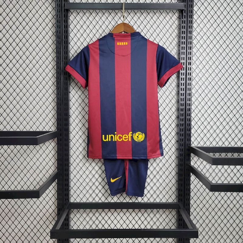 2014/2015 Retro Kids Size Barcelona Home Football Shirt 1:1 Thai Quality