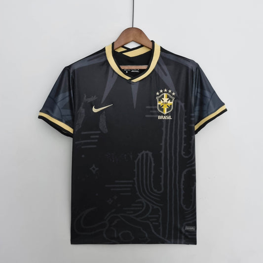 2022 Brazil Special Edition Black Soccer Jersey