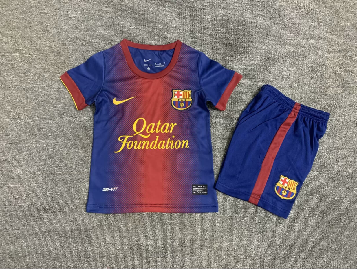 2012/2013 Retro Kids Size Barcelona Home Football Shirt 1:1 Thai Quality