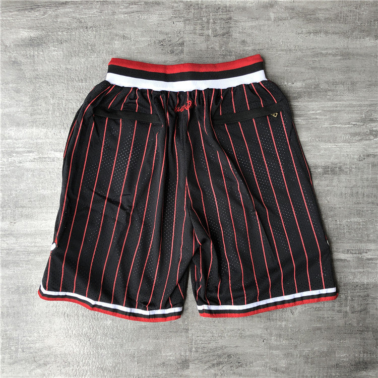 Chicago Bulls JUST DON co-branded shorts-vertical stripes