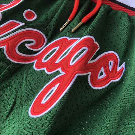 Chicago Bulls JUST DON joint pants championship logo-white shorts