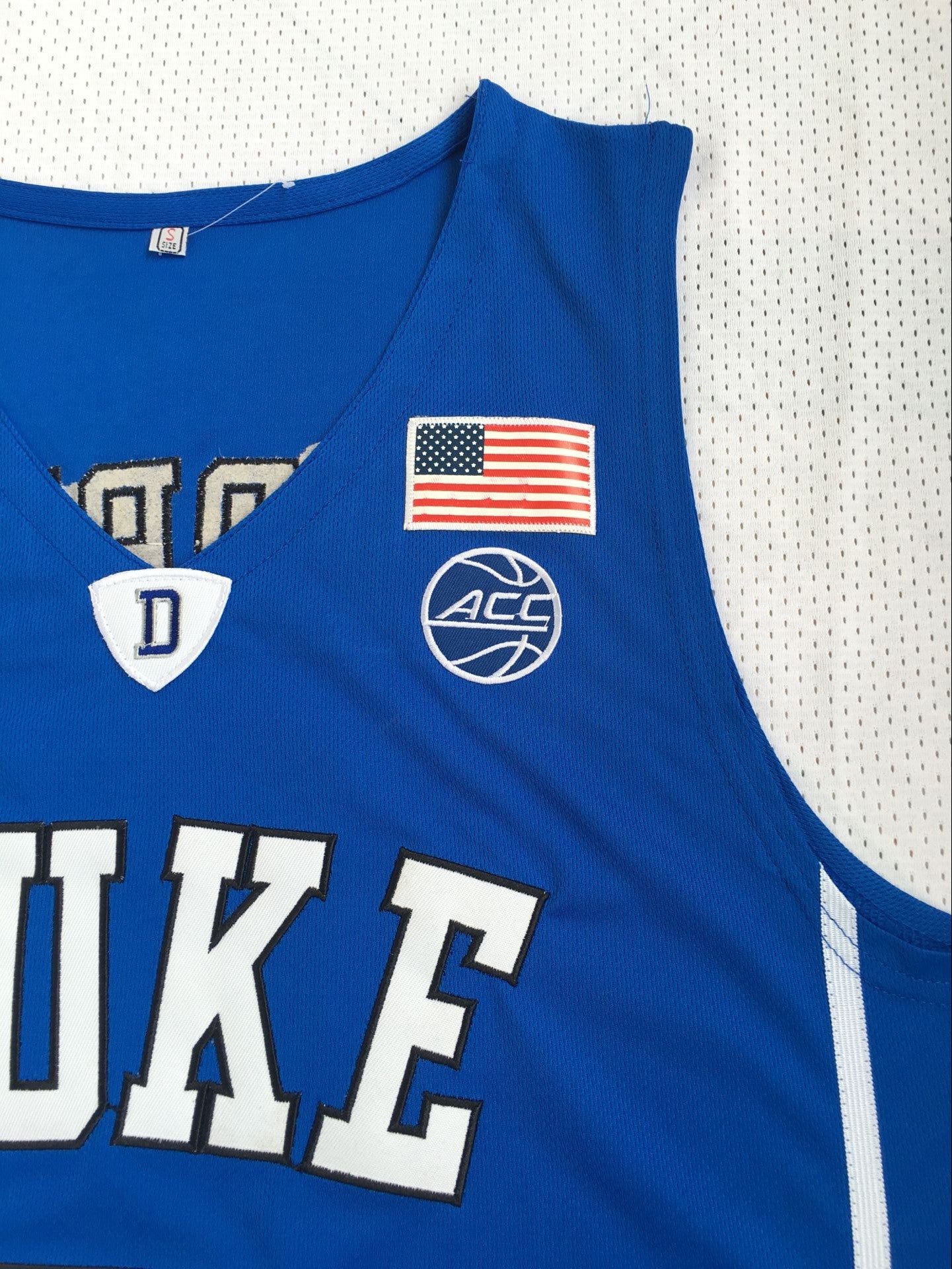 NCAA Duke University No. 5 R.J. Barrett Blue Embroidered Jersey