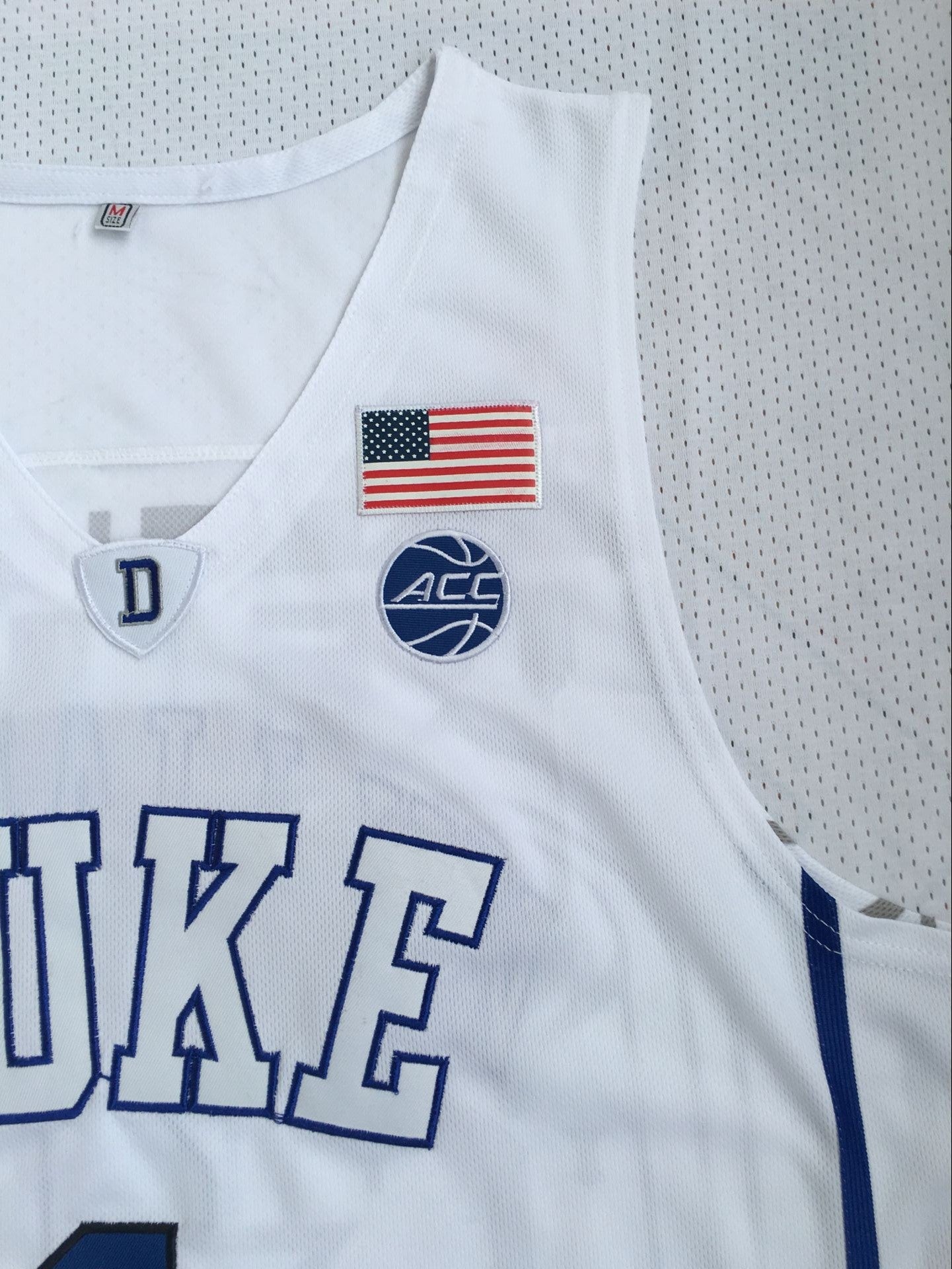 NCAA Duke University No. 1 Zion Williamson White Embroidered Jersey