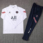 2021/2022 Psg Paris Saint-Germain Half-Pull Training Suit White