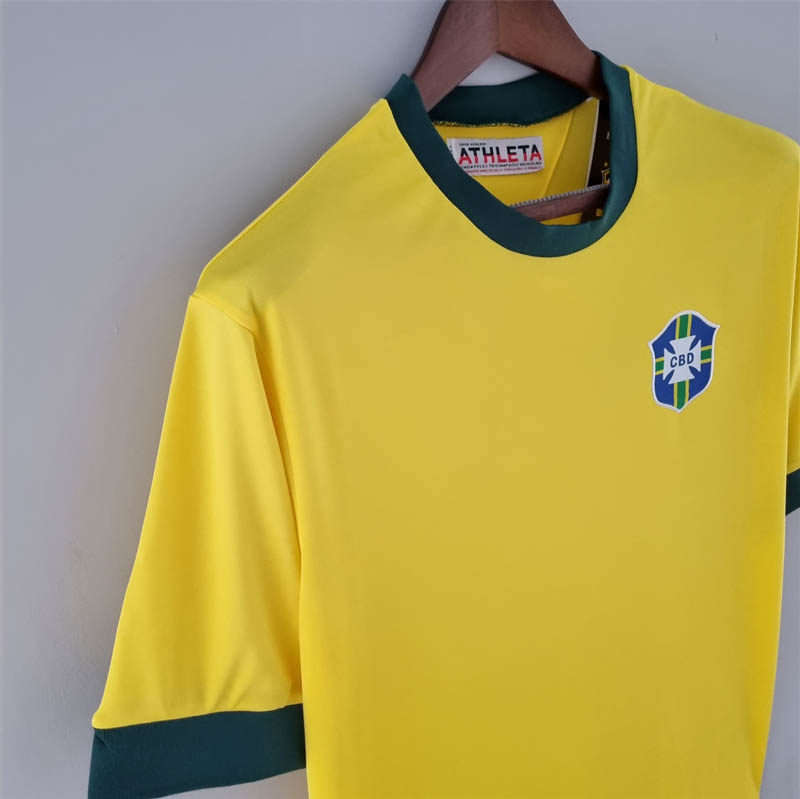 1970 Retro Brazil Home Soccer Jersey