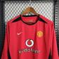 2002/2004 Retro Long Sleeve Manchester United Home Football Shirt 1:1 Thai Quality