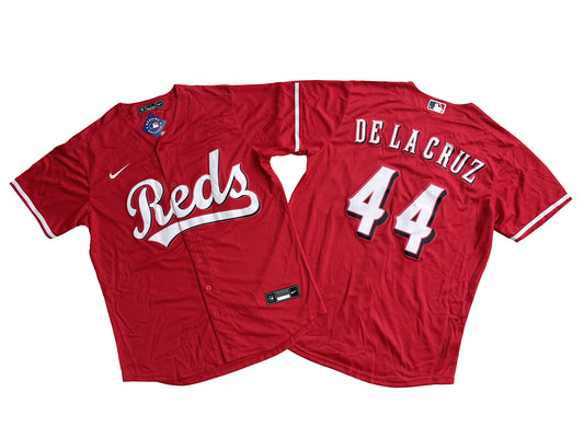 Men's Cincinnati Reds 44# Elly De La Cruz  Red Home Replica Jersey