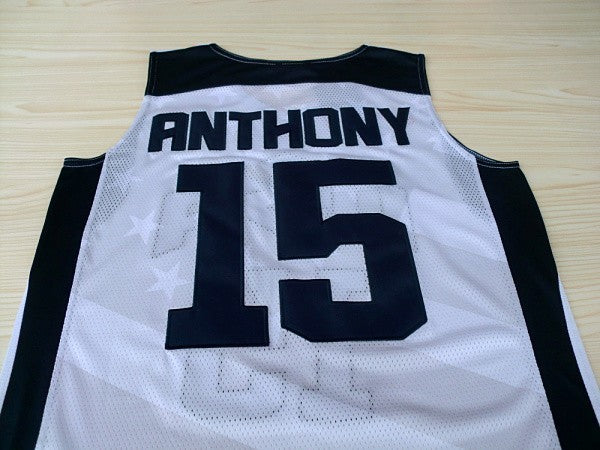 2012 American Dream Team No. 15 Anthony White Embroidered Jersey