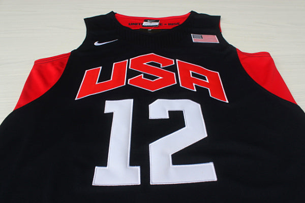 2012 American Dream Team No. 12 Harden Blue Embroidered Jersey