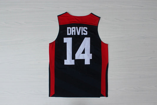 2012 American Dream Team No. 14 Davis Blue Embroidered Jersey