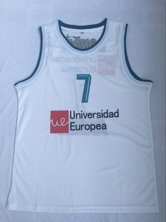 Euroleague No. 7 Luka Doncic white jersey