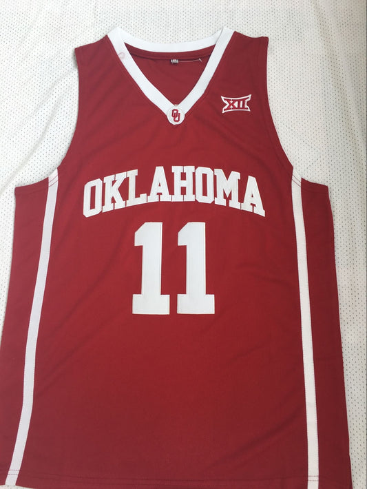 University of Oklahoma No. 11 Trae Young Red Embroidered Jersey