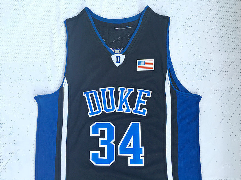 NCAA Duke University No. 34 Wendell Carter black embroidered jersey