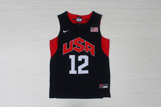 2012 American Dream Team No. 12 Harden Blue Embroidered Jersey