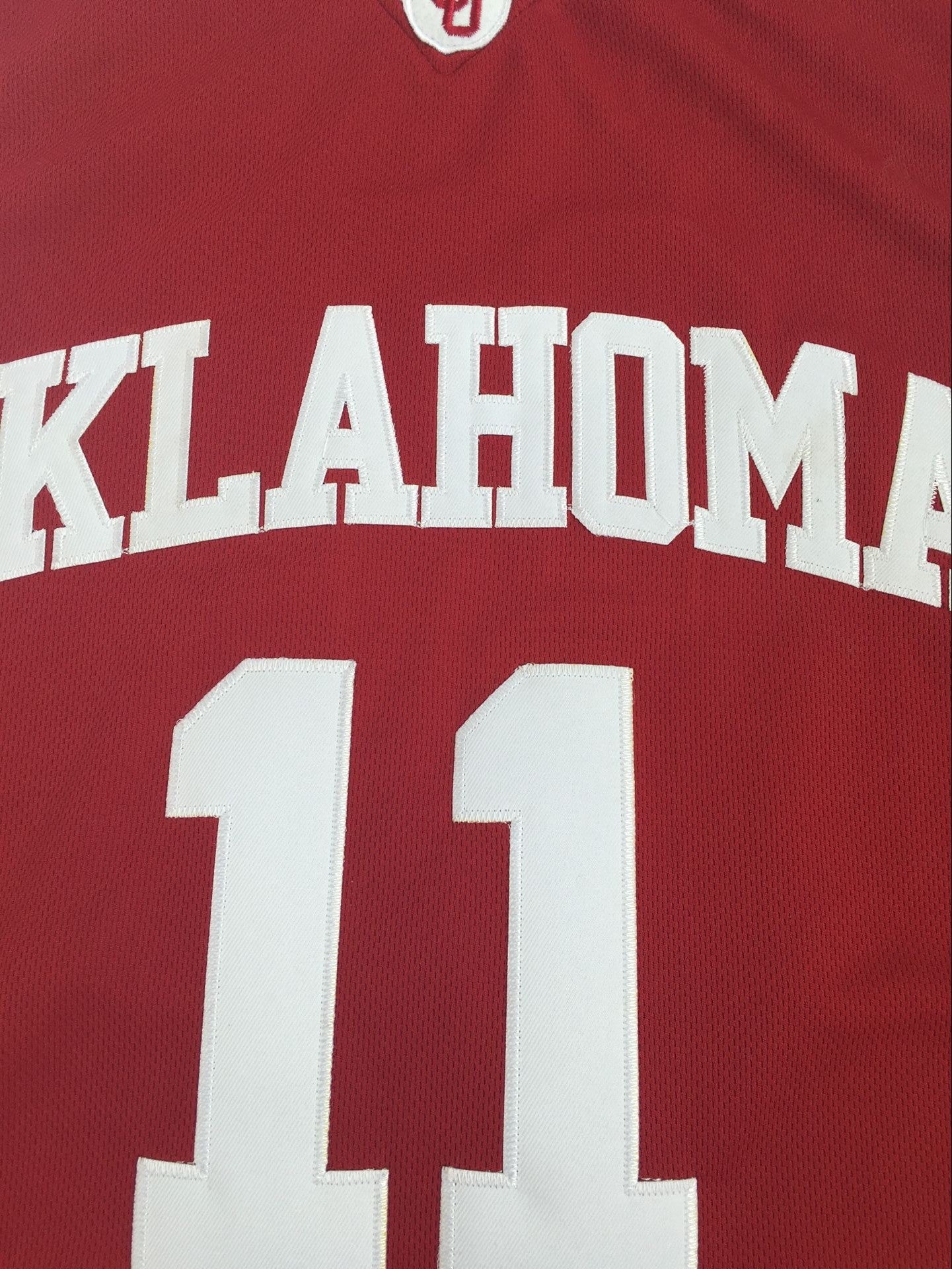 University of Oklahoma No. 11 Trae Young Red Embroidered Jersey