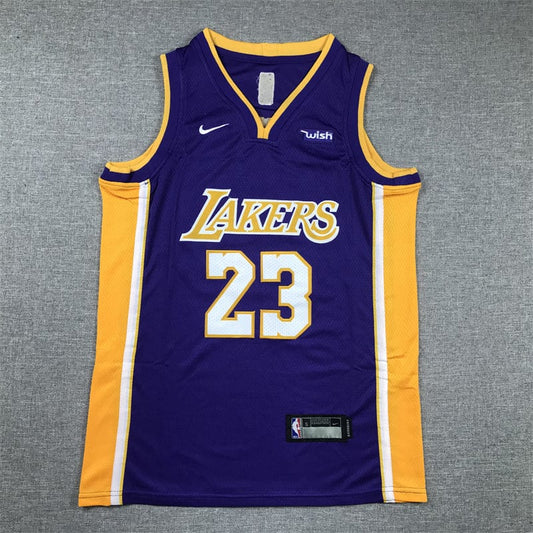 KID Lakers #23 purple V-neck