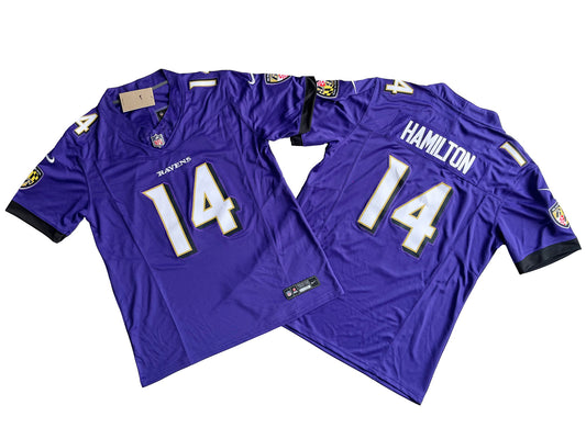 Baltimore Ravens 14# Kyle Hamilton  Vapor F.U.S.E. Limited Jersey