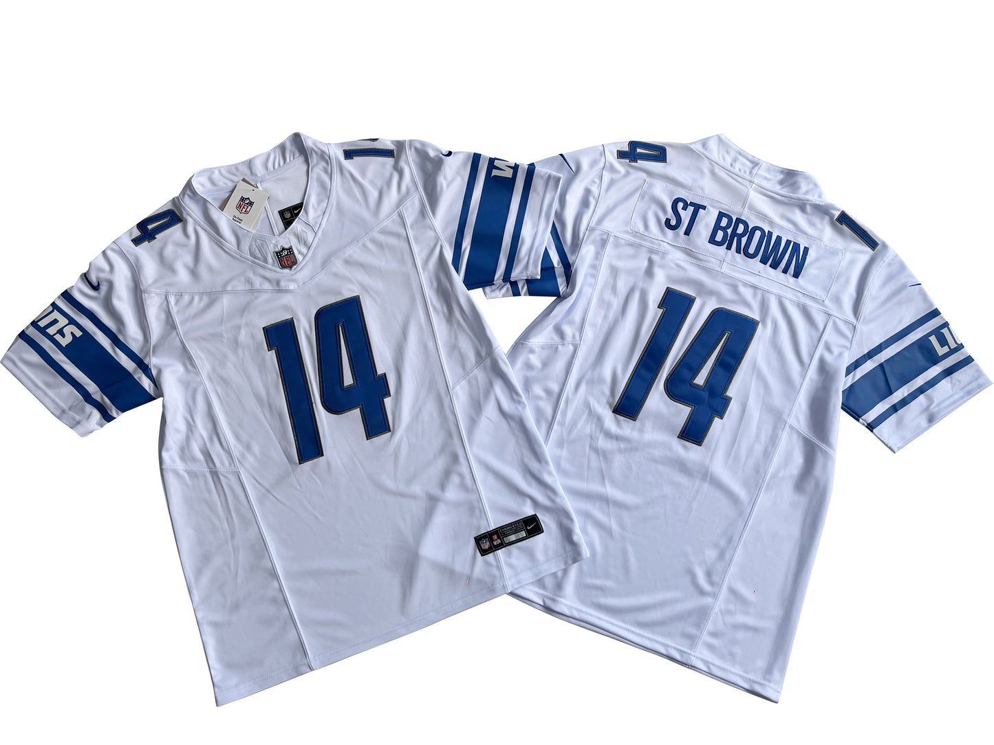 Detroit Lions 14# Amon-Ra St. Brown Vapor F.U.S.E. Limited Jersey