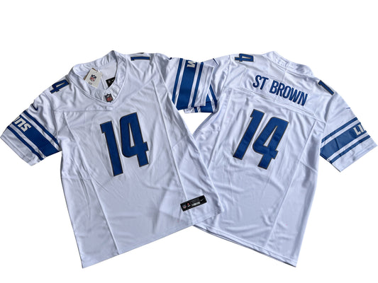 Detroit Lions 14# Amon-Ra St. Brown Vapor F.U.S.E. Limited Jersey