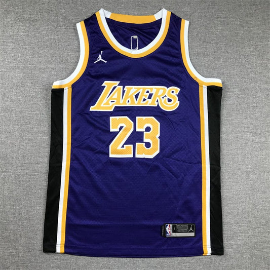 KID Lakers #23 purple crew neck