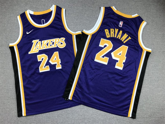 KID Lakers #24 purple crew neck