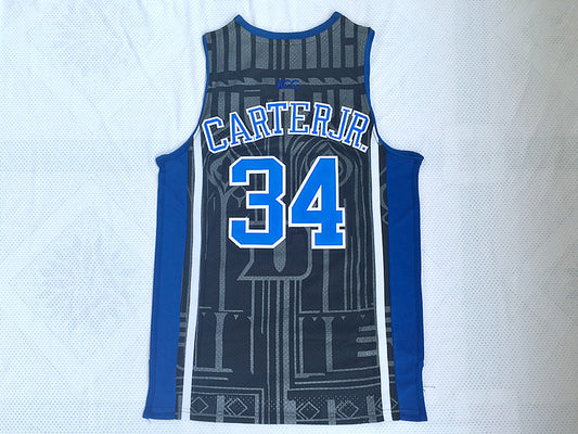 NCAA Duke University No. 34 Wendell Carter black embroidered jersey