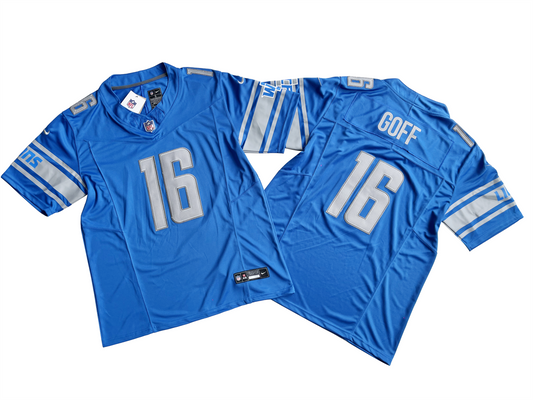 Detroit Lions 16# Jared Goff  Vapor F.U.S.E. Limited Jersey