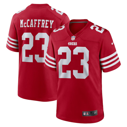 Men's San Francisco 49ers Christian McCaffrey Scarlet Gamer Jersey