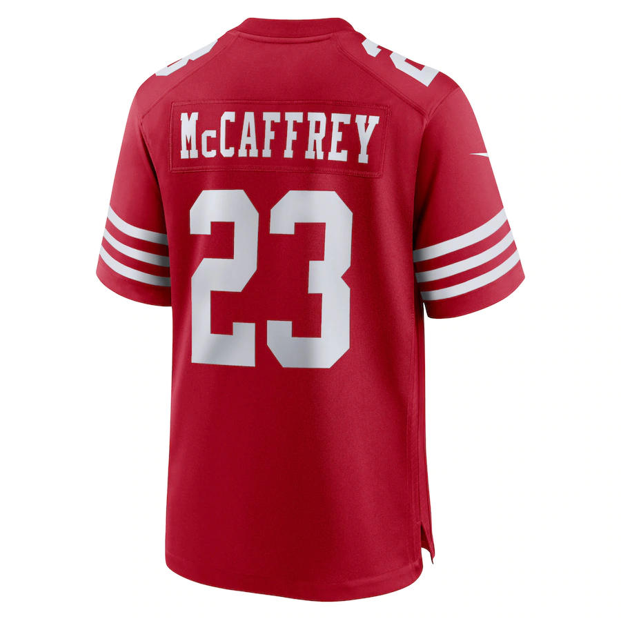 Men's San Francisco 49ers Christian McCaffrey Scarlet Gamer Jersey