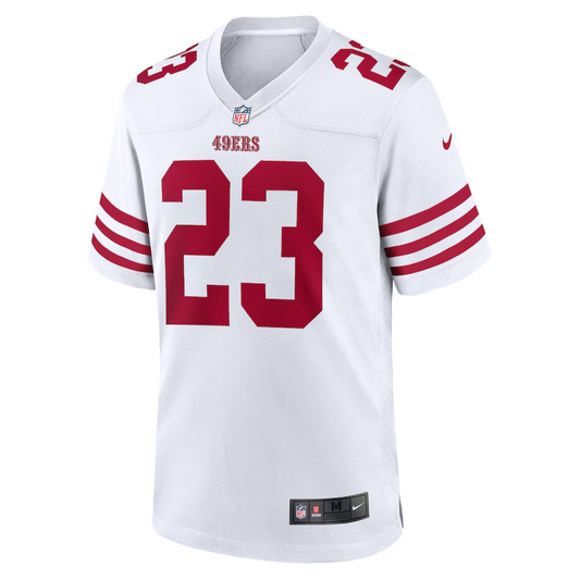 Men's San Francisco 49ers Christian McCaffrey White Game Jersey