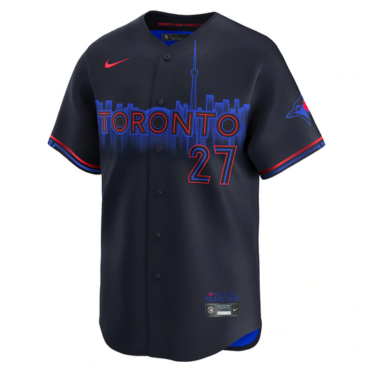 Men's Toronto Blue Jays Vladimir Guerrero Jr.  Black 2024 City Connect Limited Jersey