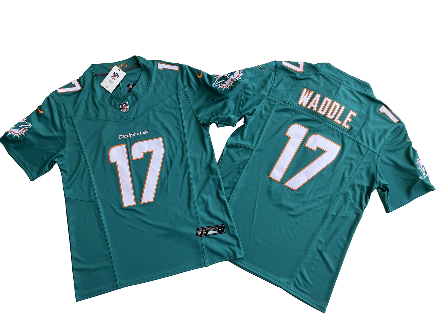 Miami Dolphins 17# Jaylen Waddle Vapor F.U.S.E. Limited Jersey