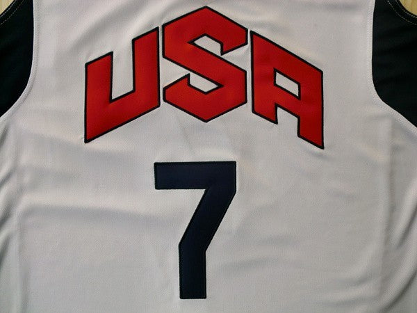 2012 American Dream Team No. 7 Westbrook White Embroidered Jersey