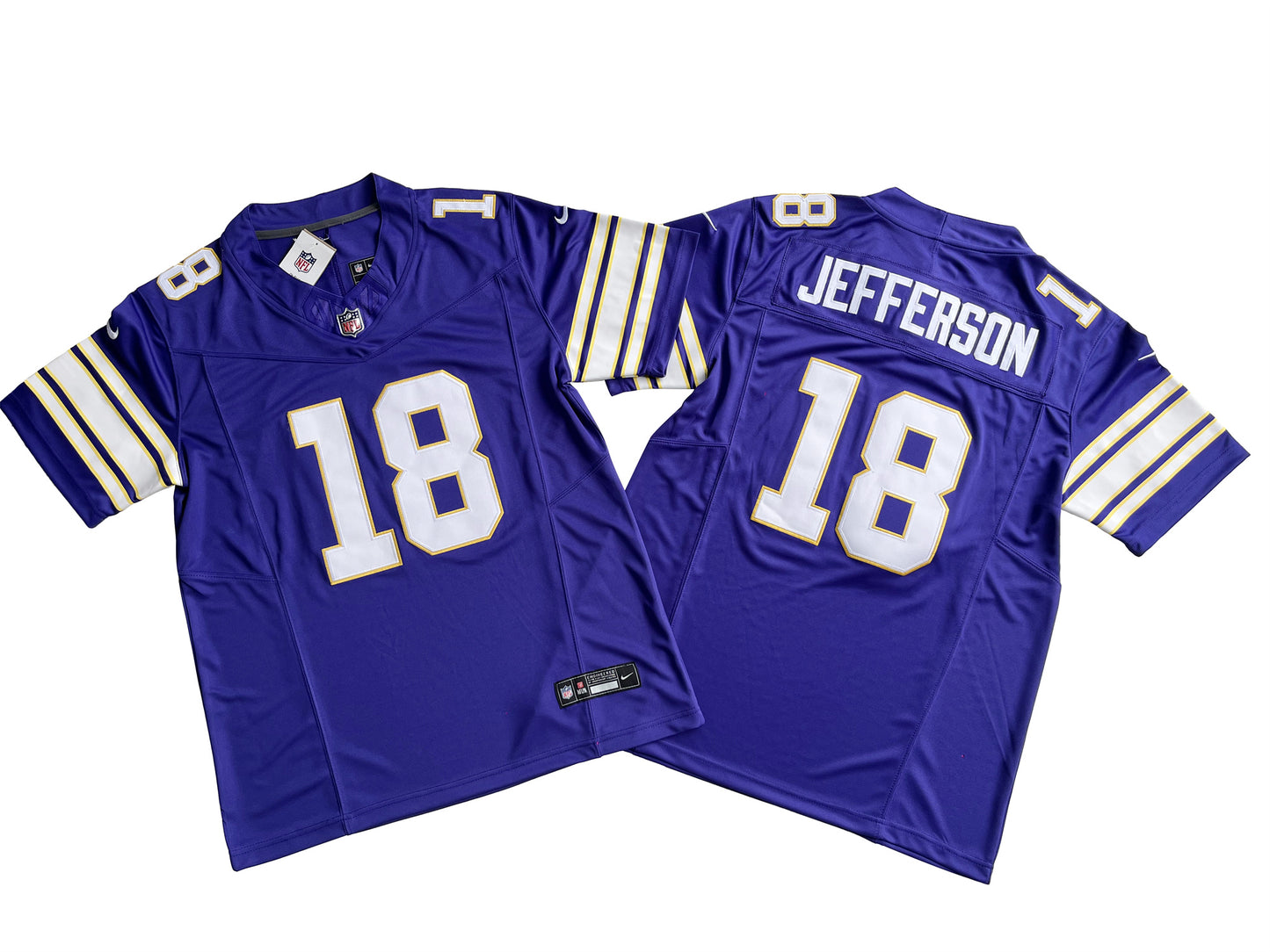 Minnesota Vikings 18# Justin Jefferson  Vapor F.U.S.E. Limited Jersey