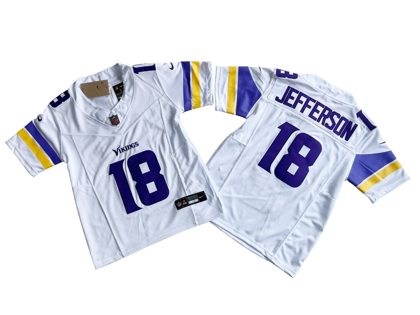 Minnesota Vikings 18# Justin Jefferson Nike Youth Vapor F.U.S.E. Limited Jersey