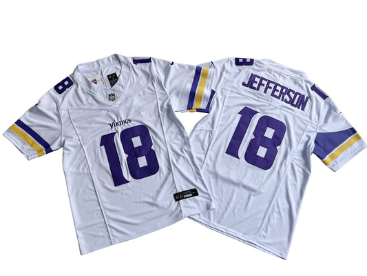 Minnesota Vikings 18# Justin Jefferson Vapor F.U.S.E Limited Jersey