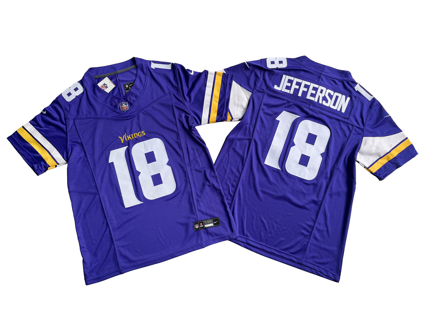 Minnesota Vikings 18# Justin Jefferson  Vapor F.U.S.E. Limited Jersey